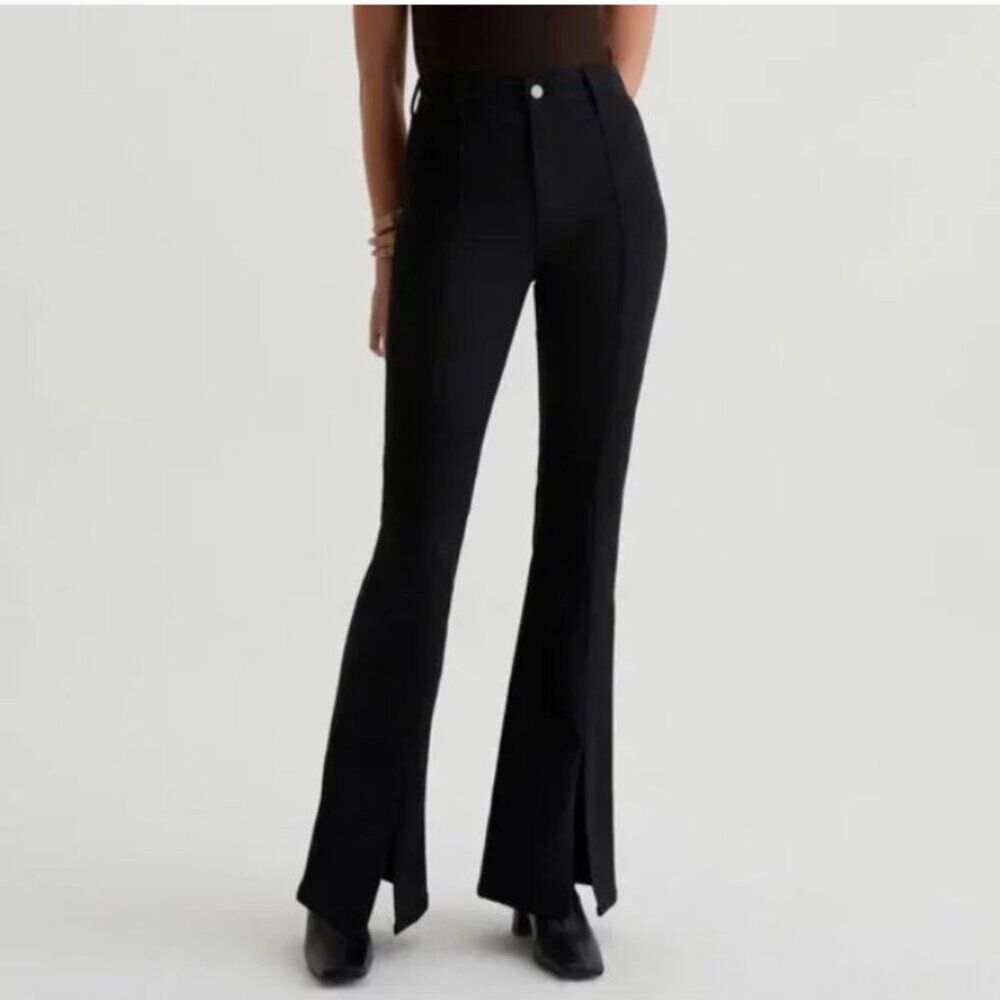 AG Women's Jeans Anisten High Rise Boot Cut Jeans  in Black Mureau size 28 New